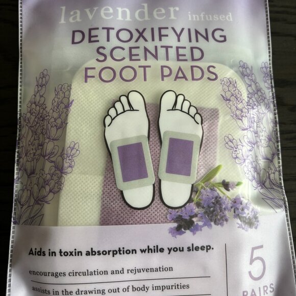 NWT Detoxifying Foot Pads Lavender - Picture 1 of 2